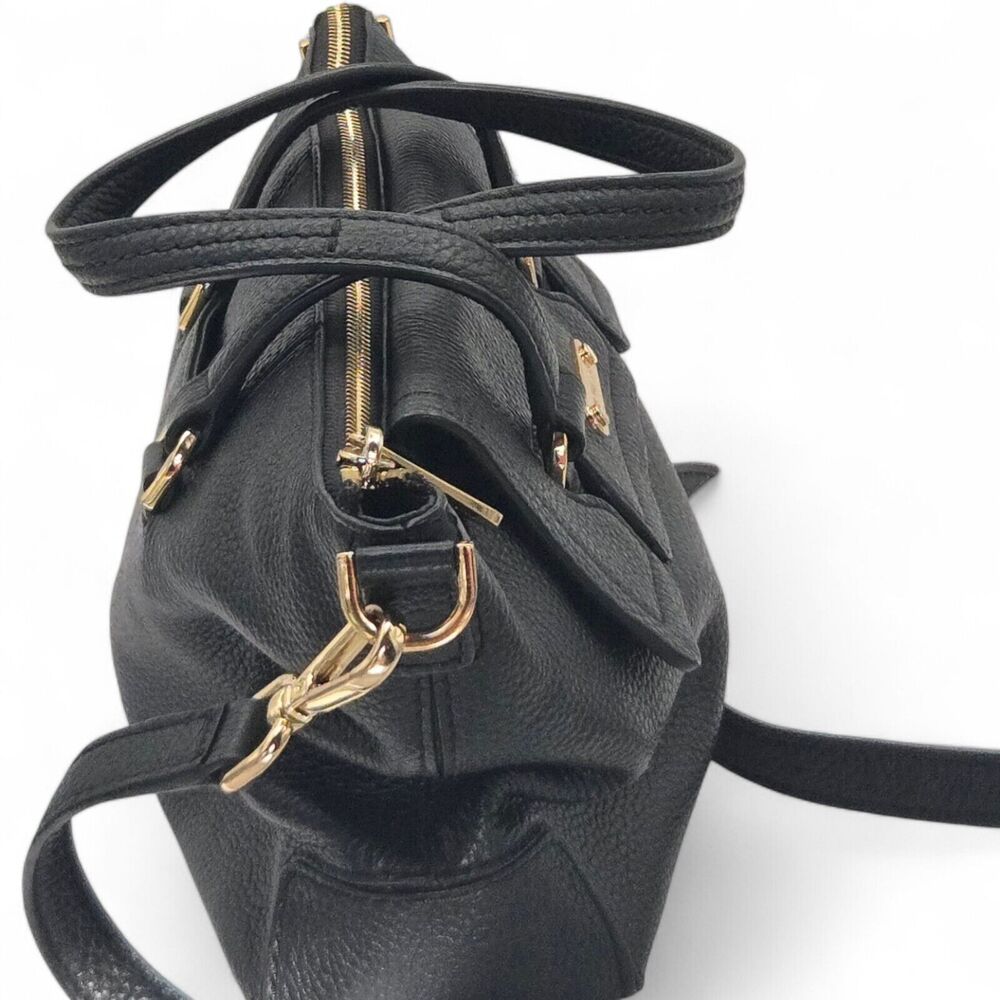Michael Kors Mackenzie in Blk Small TZ Satchel Leather Purse - Picture 4 of 11